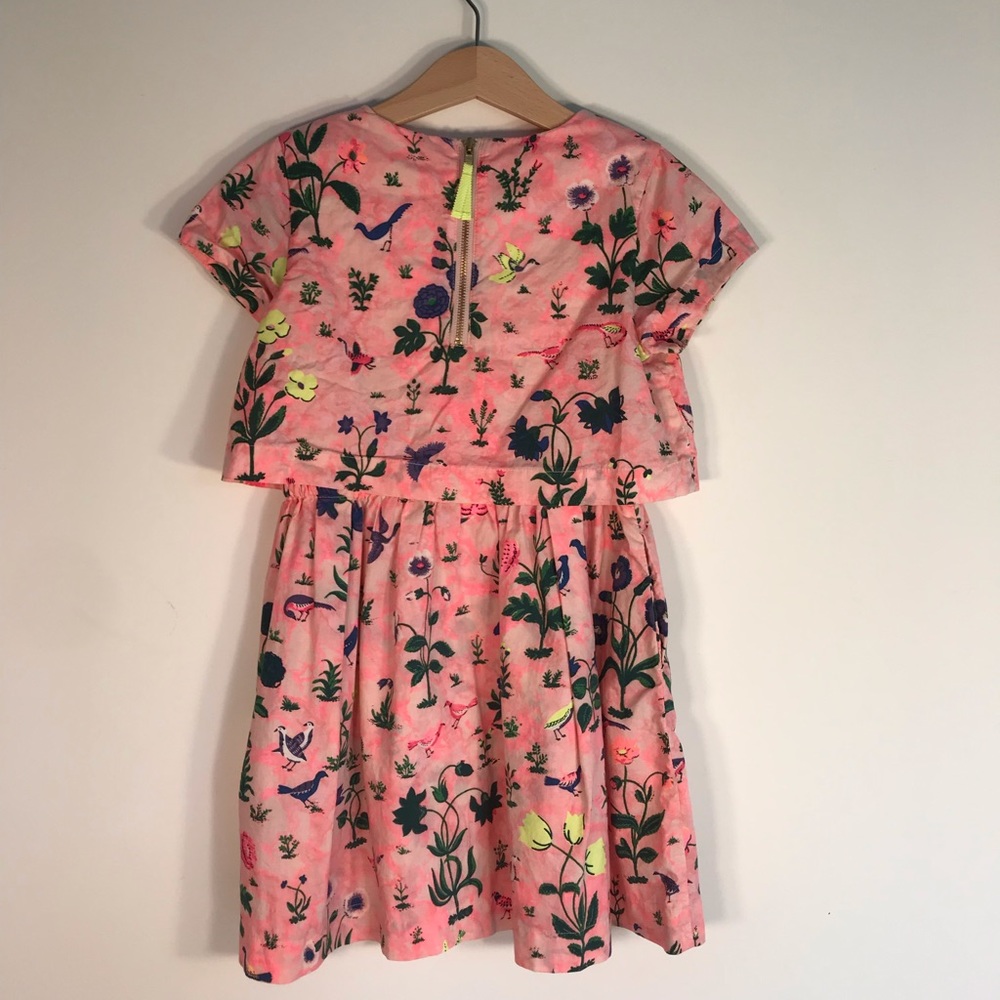 J. Crew crewcuts pink floral dress age 6 - Picture 6 of 8